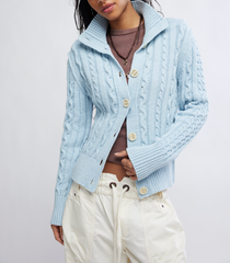 WTF Cable Collar Cardi