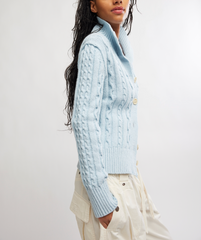 WTF Cable Collar Cardi