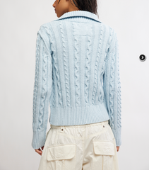 WTF Cable Collar Cardi