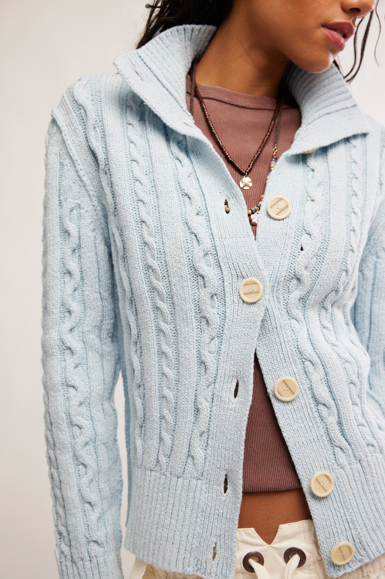 WTF Cable Collar Cardi
