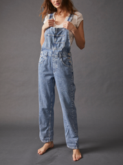 Free People Ziggy Denim Overall | Powder Blue