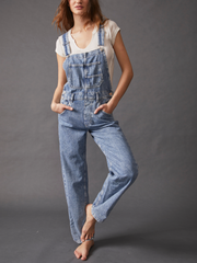 Free People Ziggy Denim Overall | Powder Blue