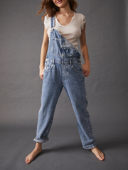 Free People Ziggy Denim Overall | Powder Blue