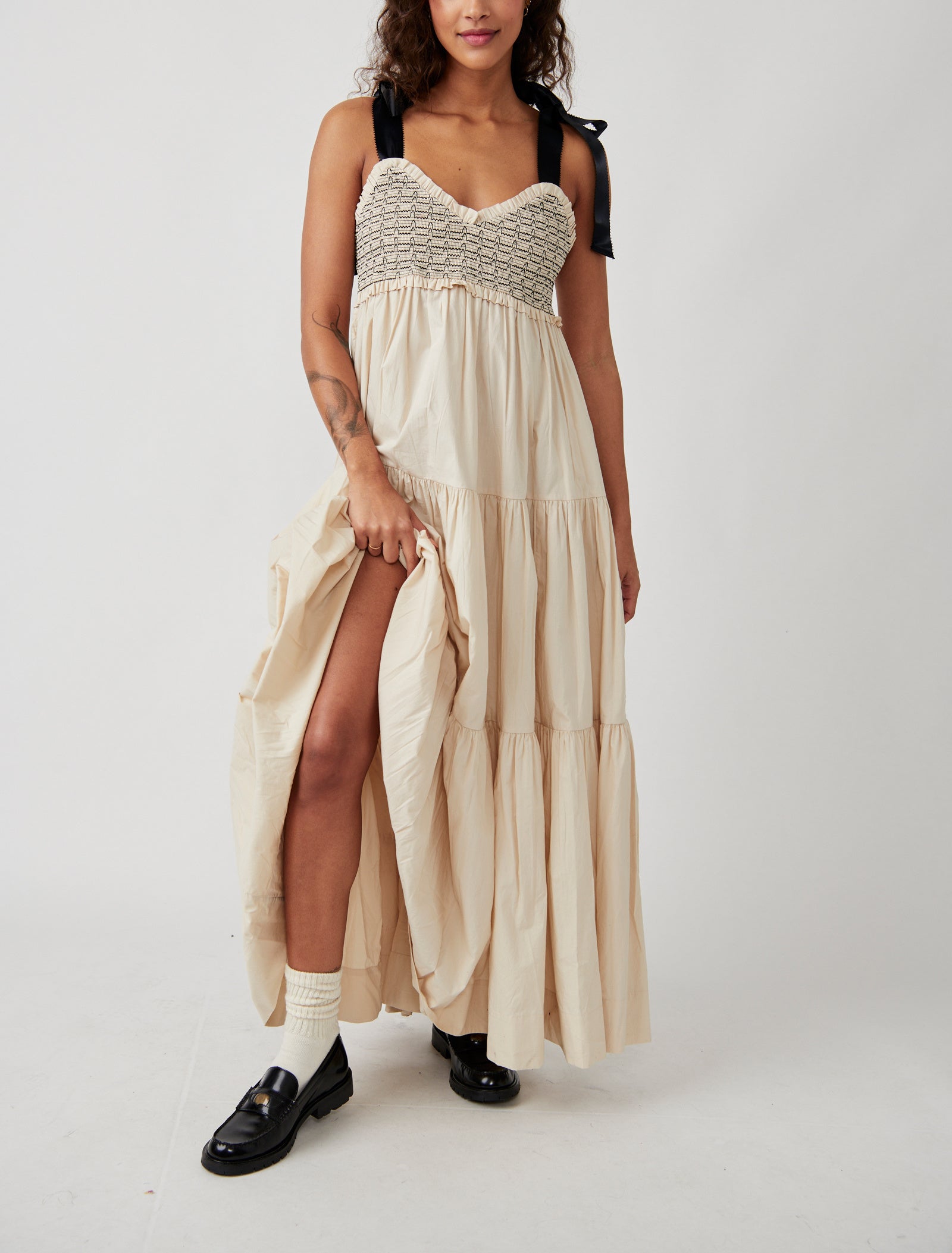 Free People Bluebell Solid Maxi | Vacation Sand