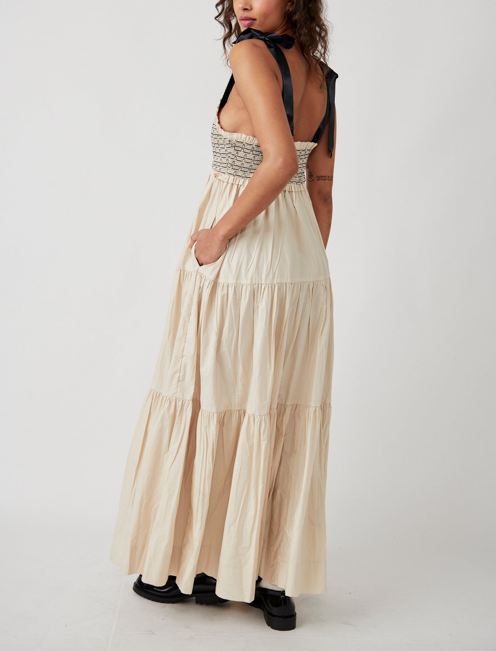 Free People Bluebell Solid Maxi | Vacation Sand