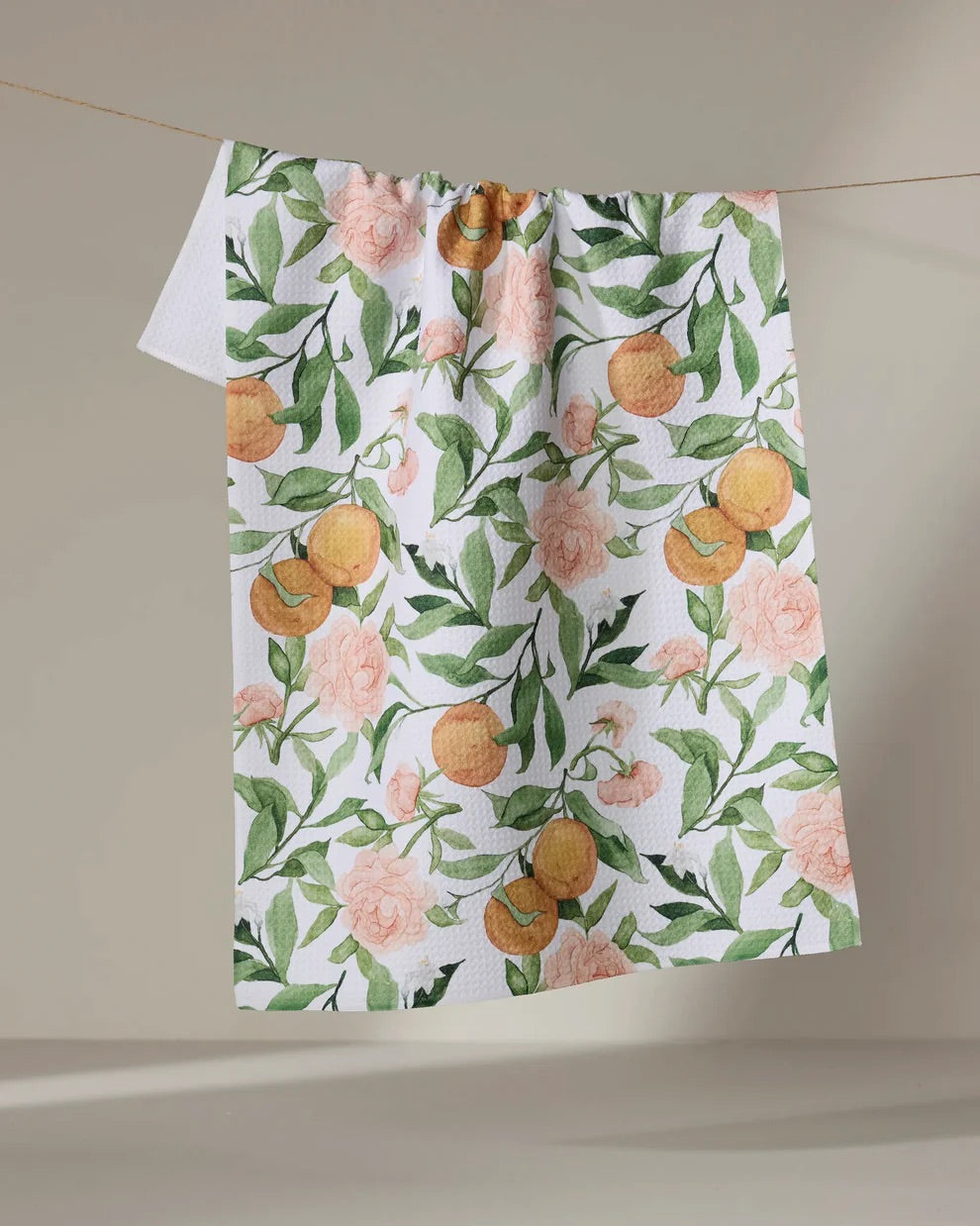 A Peony for your Thoughts Kitchen Tea Towel