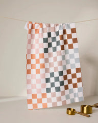 Autumn Checkers Kitchen Tea Towel