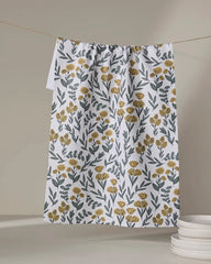 Charolette Yellow Kitchen Tea Towel