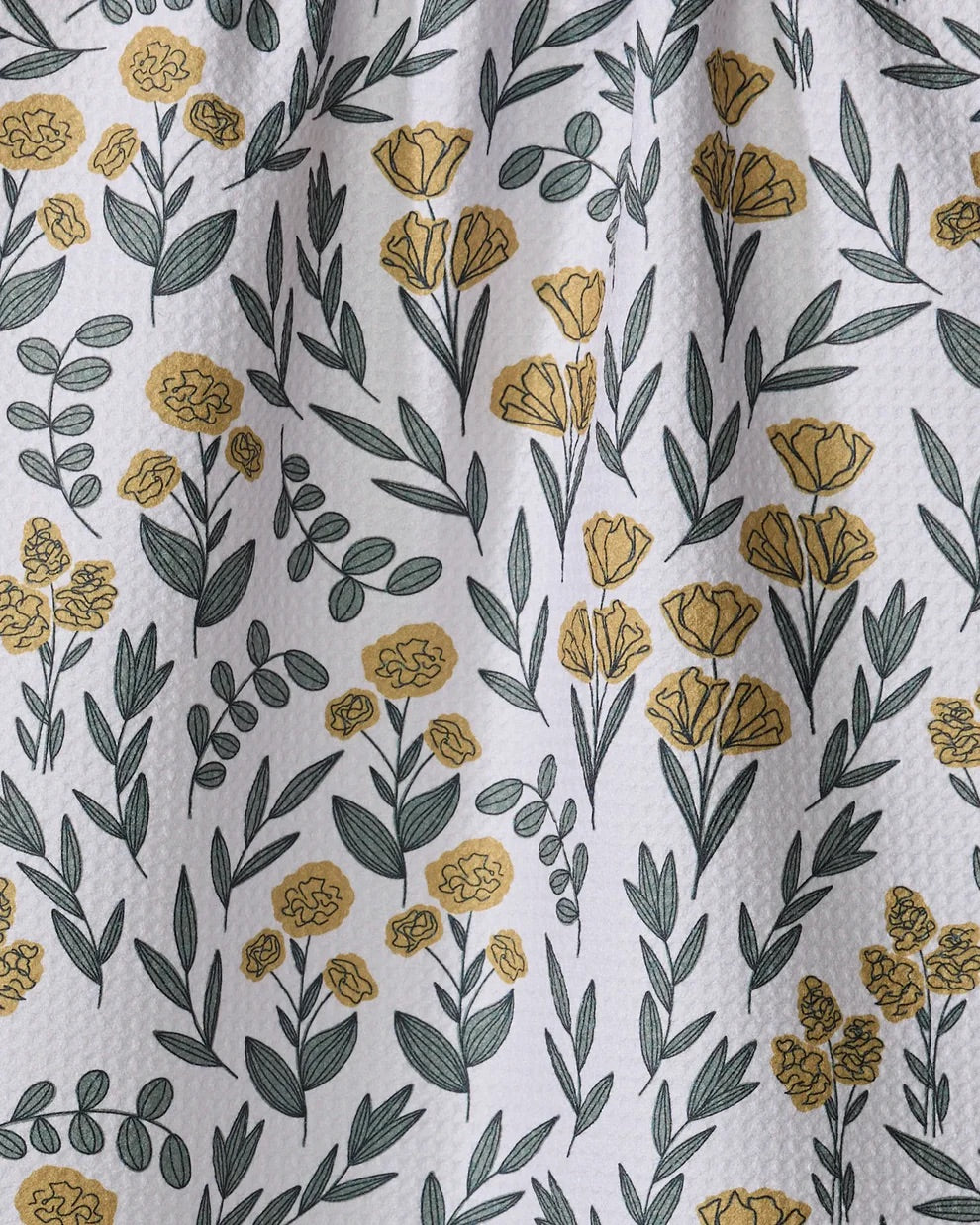 Charolette Yellow Kitchen Tea Towel