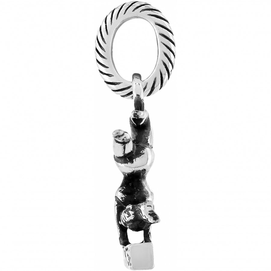 Gymnastic Silver Charm Side View