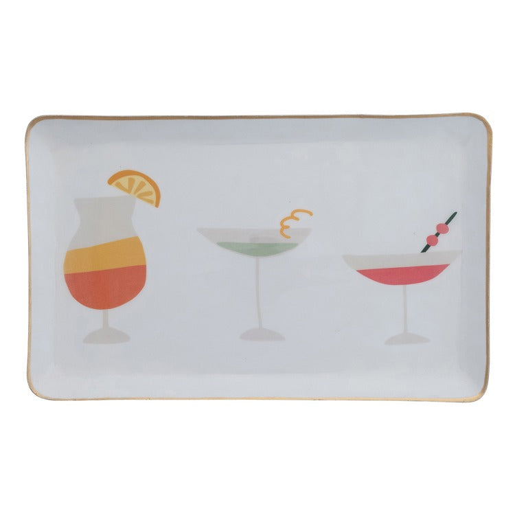 Enameled Metal Tray