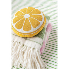 Lemon Beaded Shaped Pillow
