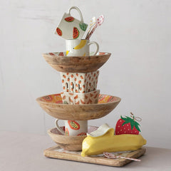Stoneware Berry Basket