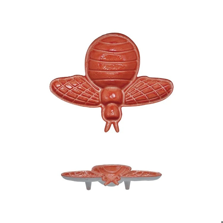 Enameled Metal Bee Bowl