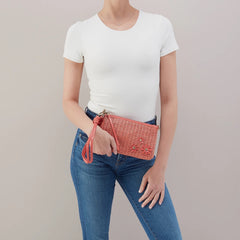 Darcy Crossbody - Wild Rose Woven Straw