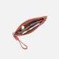 Vida Wristlet - Wild Rose Woven Straw