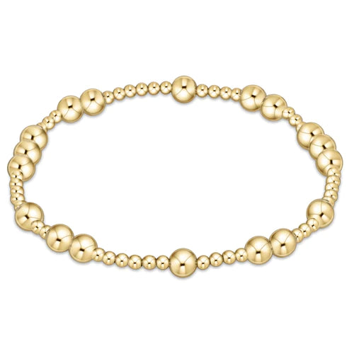 Hope Unwritten 5mm Bead Bracelet - Gold - Enewton