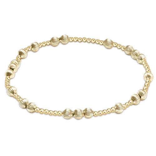 Hope Unwritten Dignity 4mm Bead Bracelet - Gold - Size 7.25''