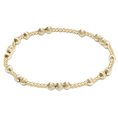 Hope Unwritten Dignity 4mm Bead Bracelet - Gold - Size 7.25''