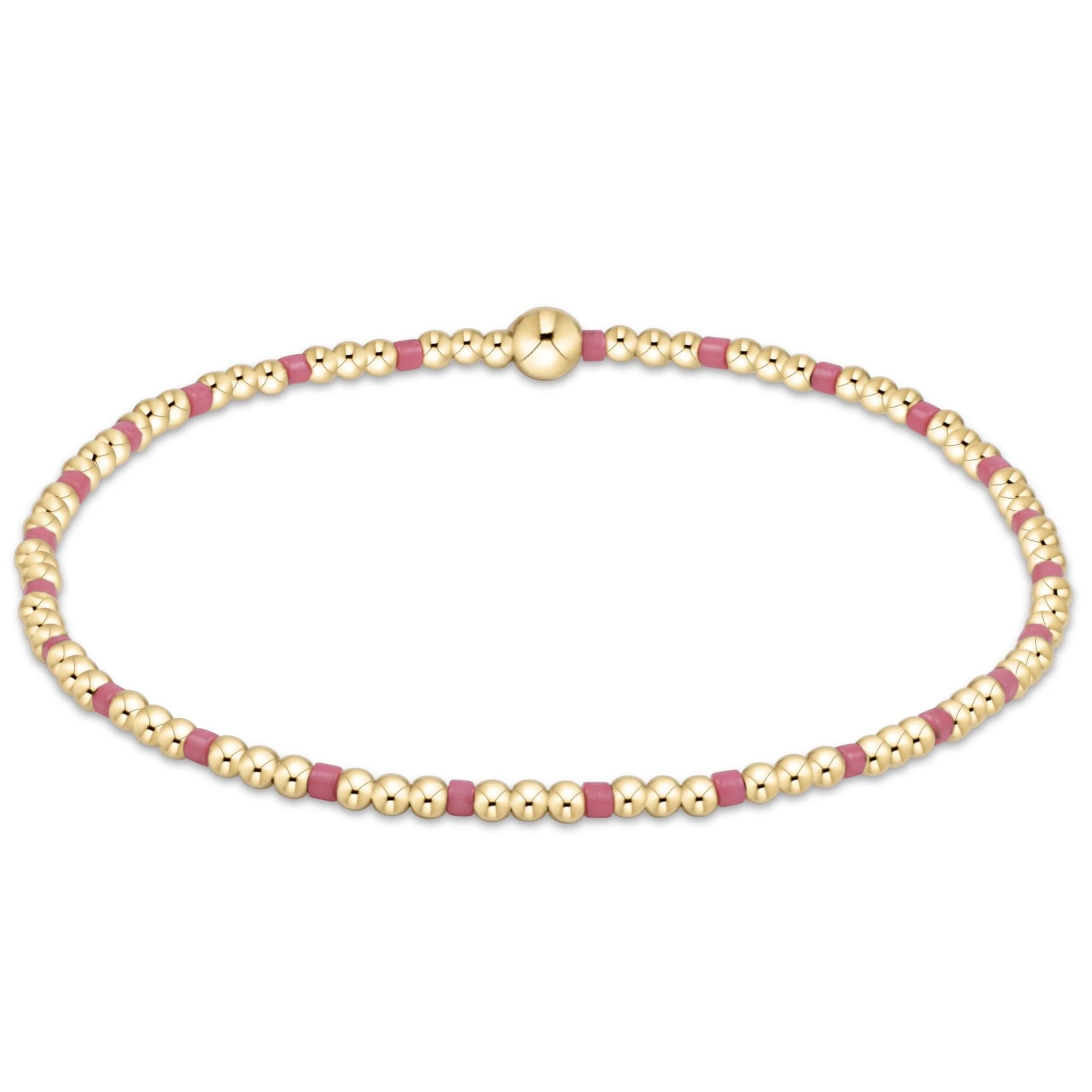 egirl Hope Sincerity Pattern 2mm Bead Bracelet