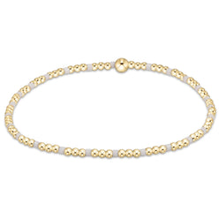 egirl Hope Sincerity Pattern 2mm Bead Bracelet