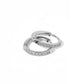 Huggie Earrings - Scarlett Hoop Silver 12mm CZ