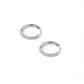 Huggie Earrings - Scarlett Hoop Silver 12mm CZ