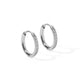 Huggie Earrings - Scarlett Hoop Silver 12mm CZ
