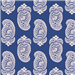 Iconic Paisley Deep Ultramarine