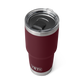 YETI Rambler 30 oz Tumbler with Magslider™ Lid in color Wild Vine Red..