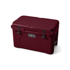 YETI Tundra 45 Hard Cooler in Wild Vine Red.