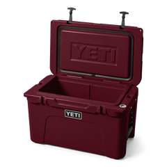 YETI Tundra 45 Hard Cooler in Wild Vine Red.