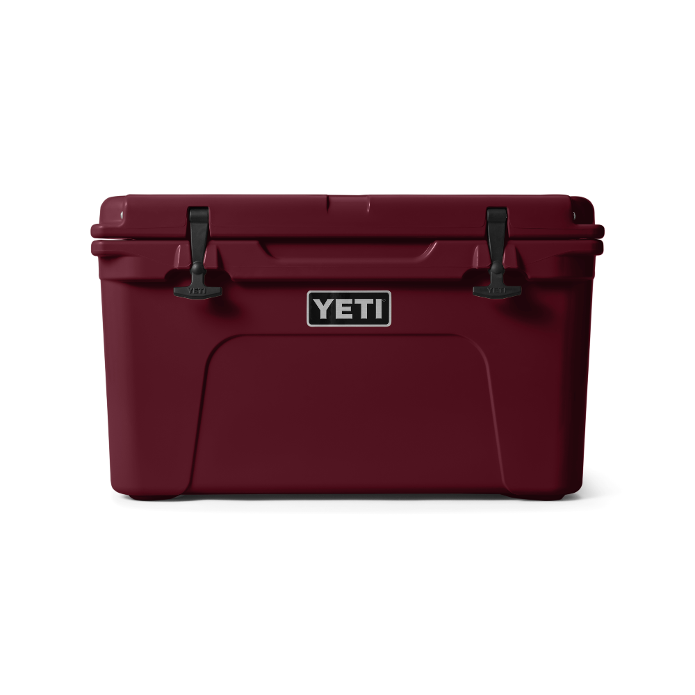 YETI Tundra 45 Hard Cooler in Wild Vine Red.