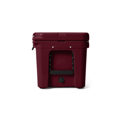 YETI Tundra 45 Hard Cooler in Wild Vine Red.