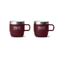 YETI Rambler 6 oz Mug (2 Pack) in Wild Wine Red.