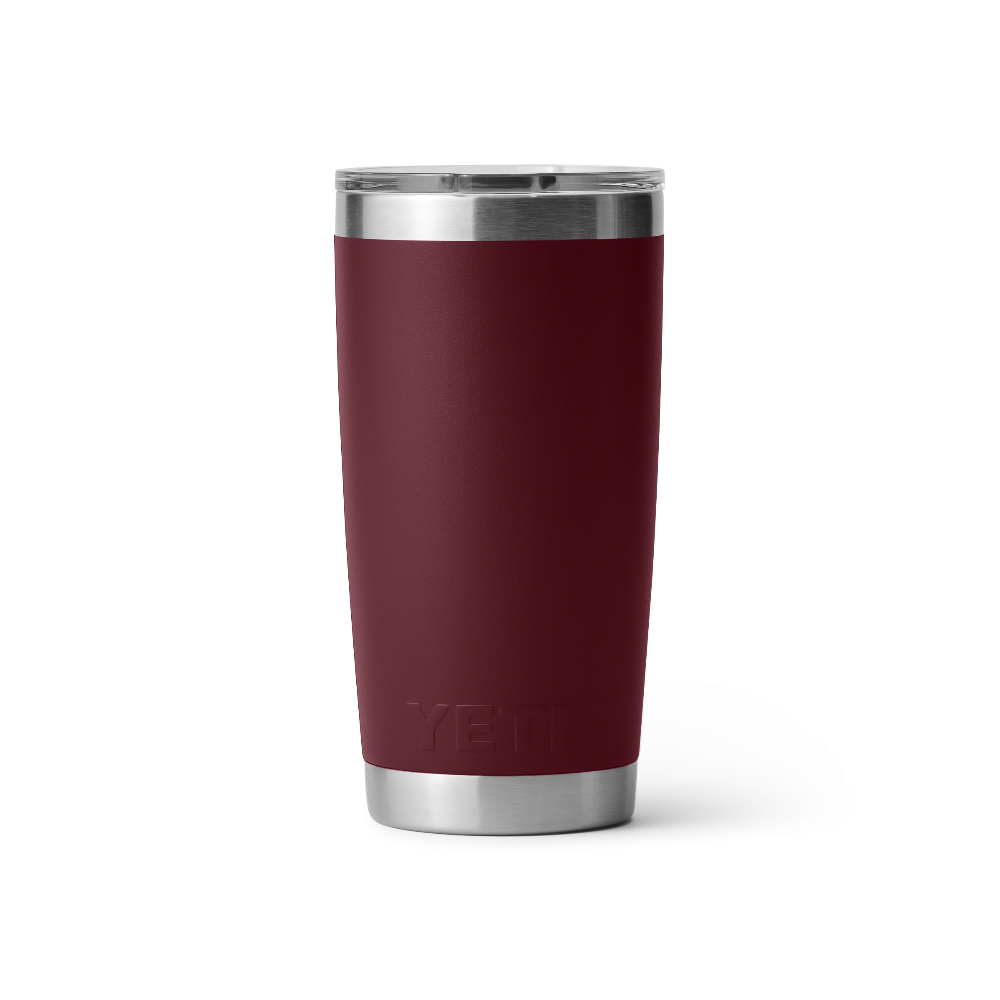 Rambler 20 oz Tumbler With Magslider Lid in color Wild Vine Red.