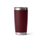 Rambler 20 oz Tumbler With Magslider Lid in color Wild Vine Red.