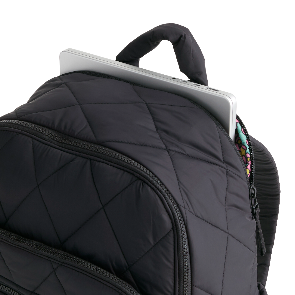 A Vera Bradley Backpack designed from Nylon in the Vera Bradley New Day pattern Moonless Night.