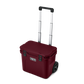 YETI Roadie 32 Wheeled Cooler in Wild Vine Red.