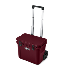 YETI Roadie 32 Wheeled Cooler in Wild Vine Red.