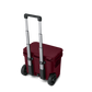 YETI Roadie 32 Wheeled Cooler in Wild Vine Red.