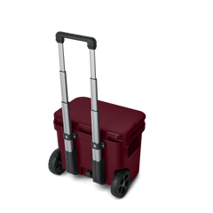 YETI Roadie 32 Wheeled Cooler in Wild Vine Red.