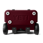 YETI Roadie 32 Wheeled Cooler in Wild Vine Red.