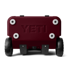 YETI Roadie 32 Wheeled Cooler in Wild Vine Red.