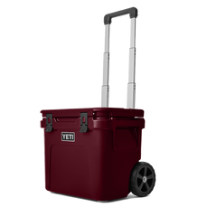 YETI Roadie 32 Wheeled Cooler in Wild Vine Red.