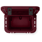 YETI Roadie 32 Wheeled Cooler in Wild Vine Red.
