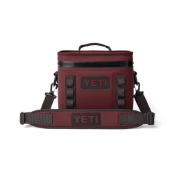 YETI Hopper Flip 8 Soft Cooler in Wild Vine Red.