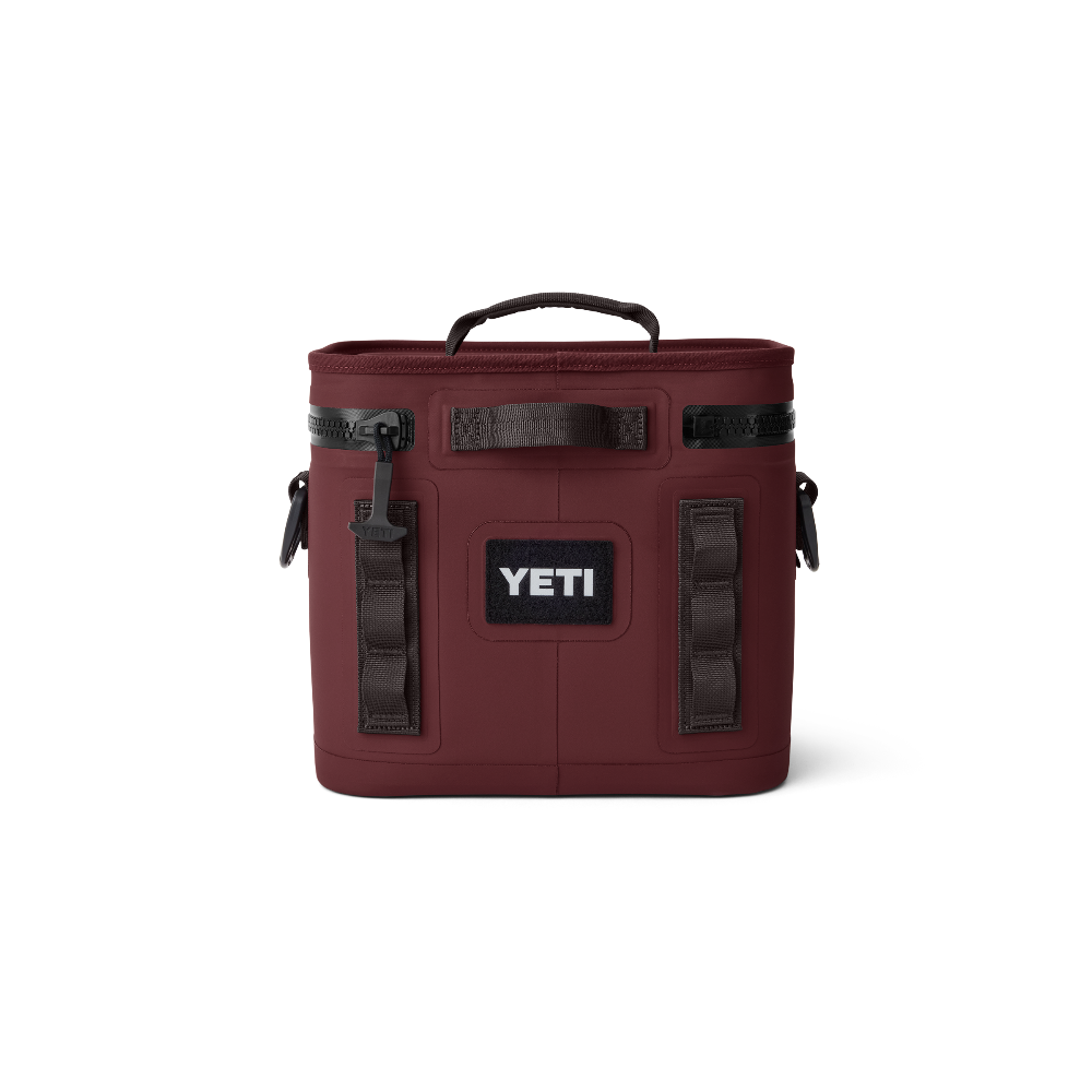 YETI Hopper Flip 8 Soft Cooler in Wild Vine Red.