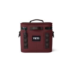 YETI Hopper Flip 8 Soft Cooler in Wild Vine Red.