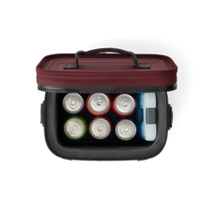 YETI Hopper Flip 8 Soft Cooler in Wild Vine Red.